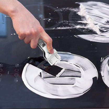 Glass scraper with 5 replaceable blades for effective cleaning, compatible with glass hobs V1188-MS-325-1634