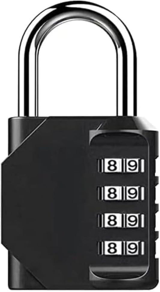 4-Digit Combination Lock with Long Shackle for Cabinets Fences Toolboxes Suitcases, 1.5\ V1188-MS-325-1635