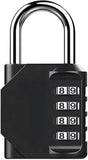 4-Digit Combination Lock with Long Shackle for Cabinets Fences Toolboxes Suitcases, 1.5\ V1188-MS-325-1635