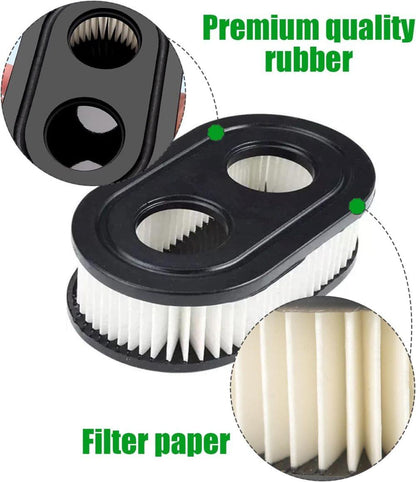 2-Pack Air Filter Compatible with Briggs & Stratton, Fits Models 593260 798452 V1188-MS-325-1638