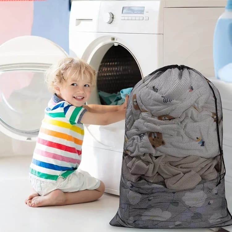1-Pack Large Laundry Travel Bag, 60x90 cm, Black V1188-MS-325-1639