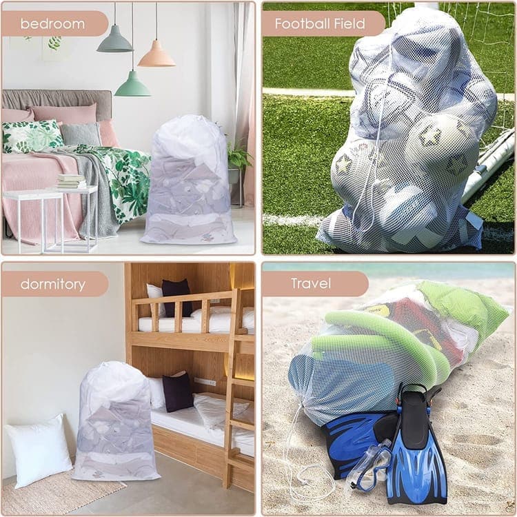 Large Laundry Bag 1-Pack, 60x90 cm, White V1188-MS-325-1640