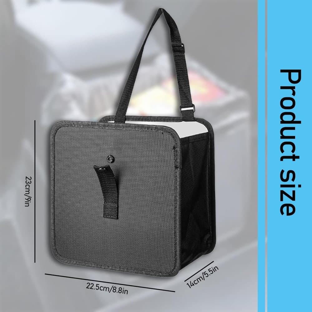 Universal Car Back Seat Storage Bag, Waterproof Small Garbage Container for Travel and Car Interior, V1188-MS-325-1641