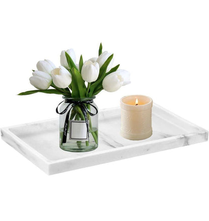 20 cm x 10 cm Silicone Storage Tray for Makeup and Small Items, Light Gray, Decorative Practical Organizer V1188-MS-325-1643