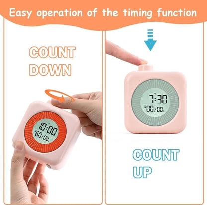 60 Minute Digital Timer with Clock and Alarm, 3-in-1, Pink V1188-MS-325-1651