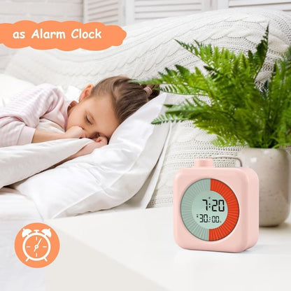 60 Minute Digital Timer with Clock and Alarm, 3-in-1, Pink V1188-MS-325-1651