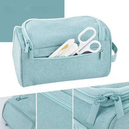 3-Layer Multifunctional School Pencil Case, Light Blue, with 3 Layers for Pens and Stationery V1188-MS-325-1653