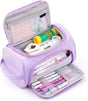 3-Layer School Pencil Case Multifunctional Spacious Pencil Bag for Pens and Stationery, Light Purple V1188-MS-325-1654