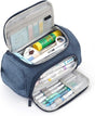 3-Layer School Pencil Case, Dark Blue Multifunctional Pencil Bag with Spacious Design for Pens and Pencils V1188-MS-325-1655