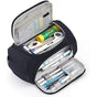 3-Layer School Pencil Case, Black, Multifunctional Spacious Pencil Bag for Pens and Stationery V1188-MS-325-1656
