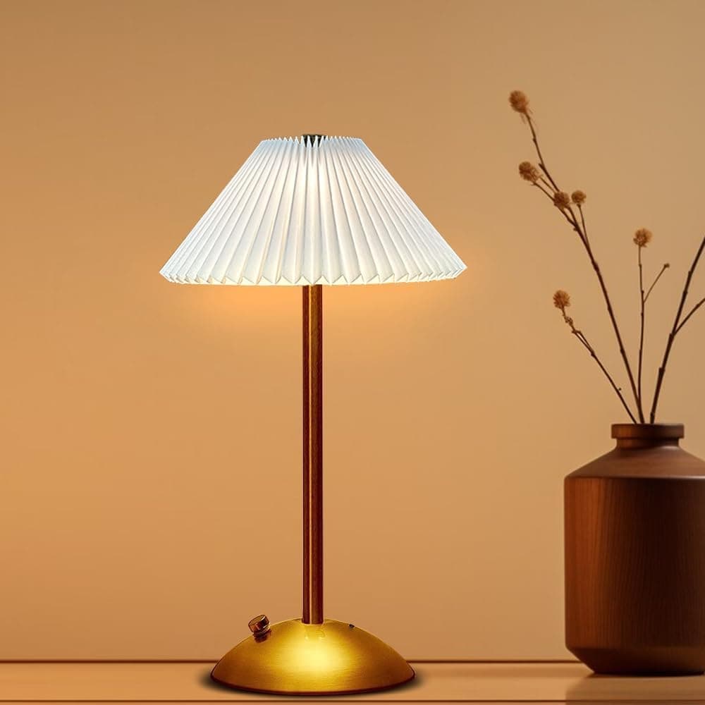 Portable LED Table Lamp with 3 Brightness Levels, USB Desk Lamp for Bedside Dining Table and Desk, White V1188-MS-325-1658