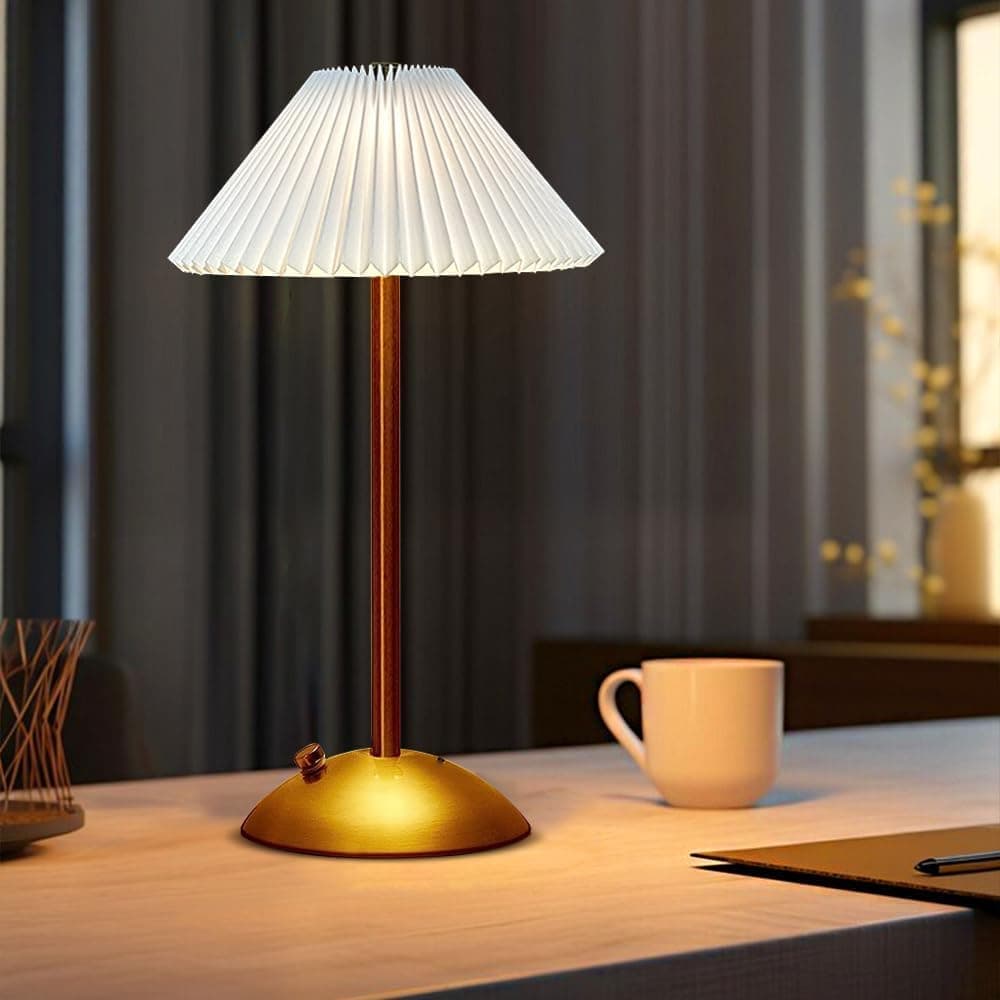 Portable LED Table Lamp with 3 Brightness Levels, USB Desk Lamp for Bedside Dining Table and Desk, White V1188-MS-325-1658