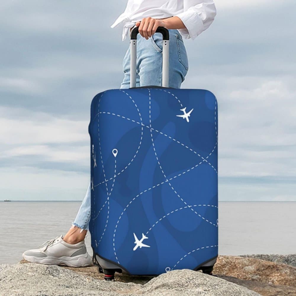 Reinforced Elastic Suitcase Cover Dustproof Durable Double-Sided Printing, 18-32 Inch V1188-MS-325-1665