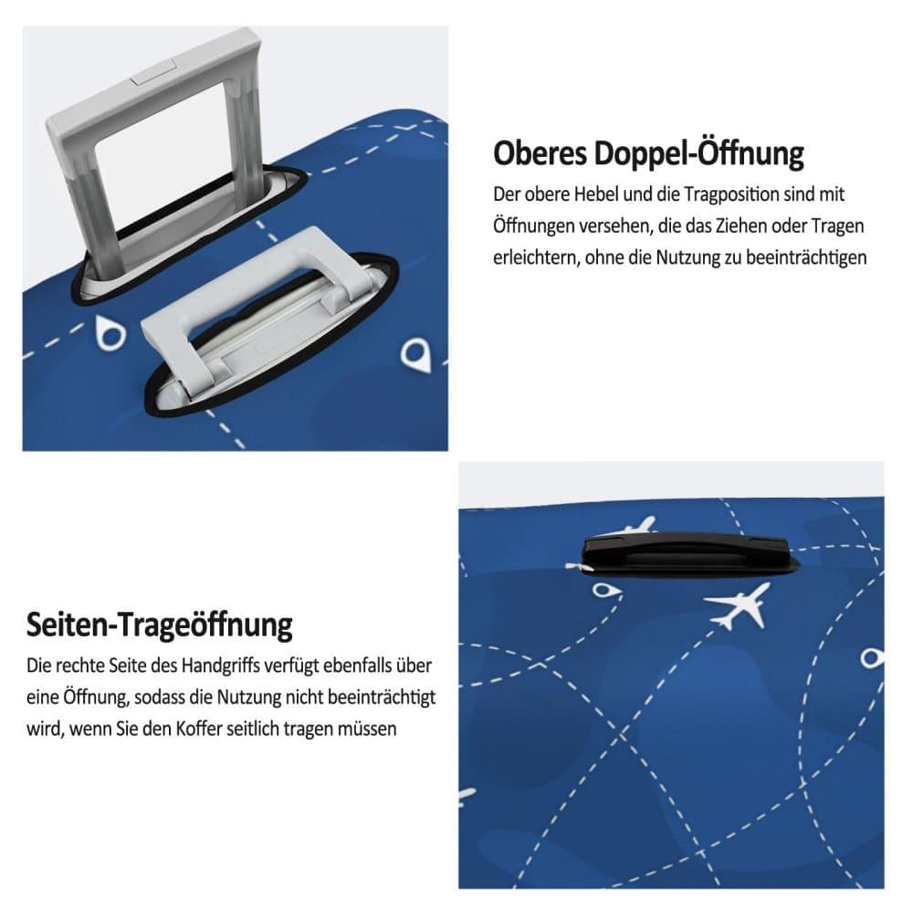 Reinforced Elastic Suitcase Cover Dustproof Durable Double-Sided Printing, 18-32 Inch XL V1188-MS-325-1668