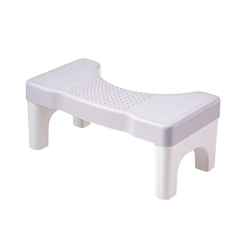Non-Slip Toilet Stool, 40 x 21 cm, Wide Stomach Squatting Step for Bathroom Gray V1188-MS-325-1682