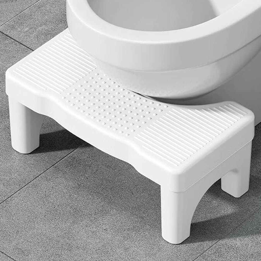 Non-Slip Toilet Stool, 40 x 21 cm, Wide Stomach Squatting Step for Bathroom Gray V1188-MS-325-1682