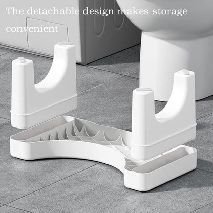 Non-Slip Toilet Stool, 40 x 21 cm, Wide Stomach Squatting Step for Bathroom Gray V1188-MS-325-1682