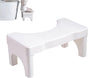 Non-Slip Toilet Stool, White, 40 x 21 cm, Wide Stomach Squatting Step for Bathroom V1188-MS-325-1683
