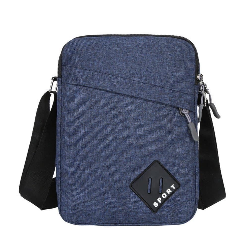 Waterproof Multifunctional Shoulder Bag with Two Compartments, 16x23x9cm, Blue V1188-MS-325-1684