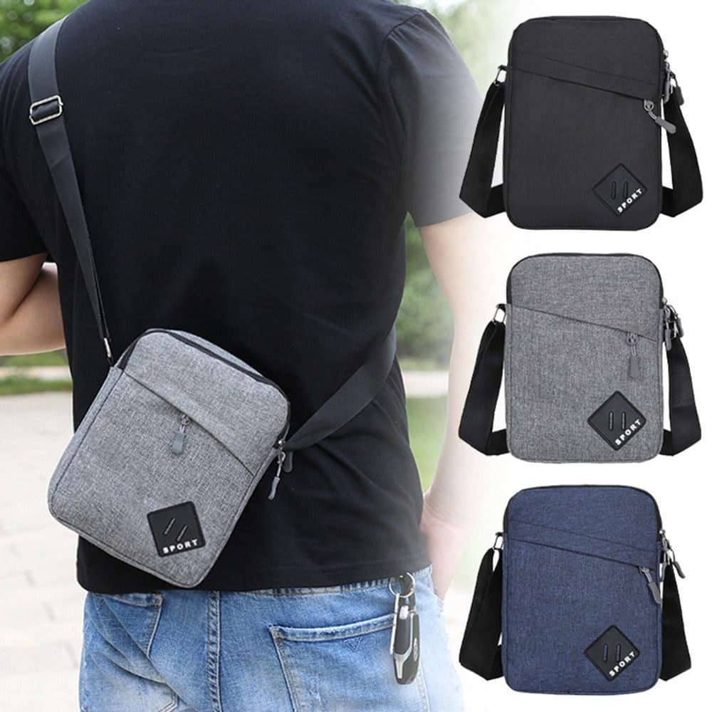 Waterproof Shoulder Backpack Multifunctional with Two Compartments, 16x23x9cm Gray V1188-MS-325-1685