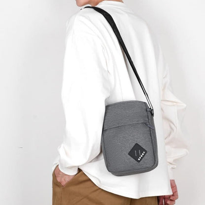 Waterproof Shoulder Backpack Multifunctional with Two Compartments, 16x23x9cm Gray V1188-MS-325-1685