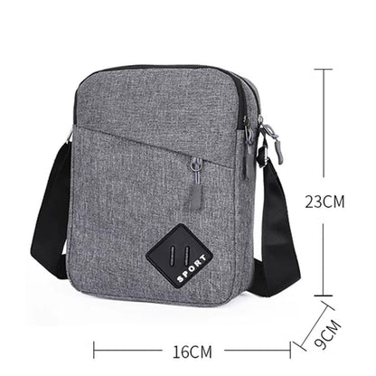 Waterproof Shoulder Backpack Multifunctional with Two Compartments, 16x23x9cm Gray V1188-MS-325-1685