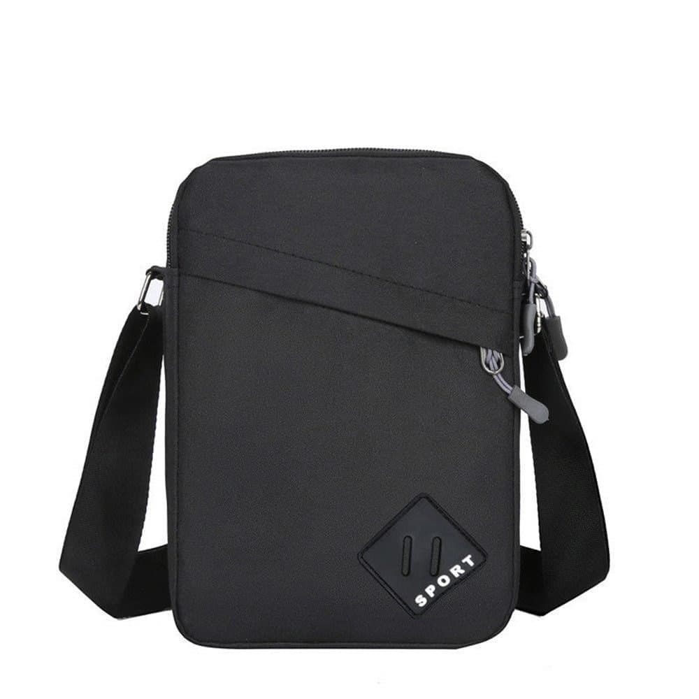 Multifunctional Waterproof Shoulder Bag, 2 Compartments, Black, 16x23x9cm V1188-MS-325-1686