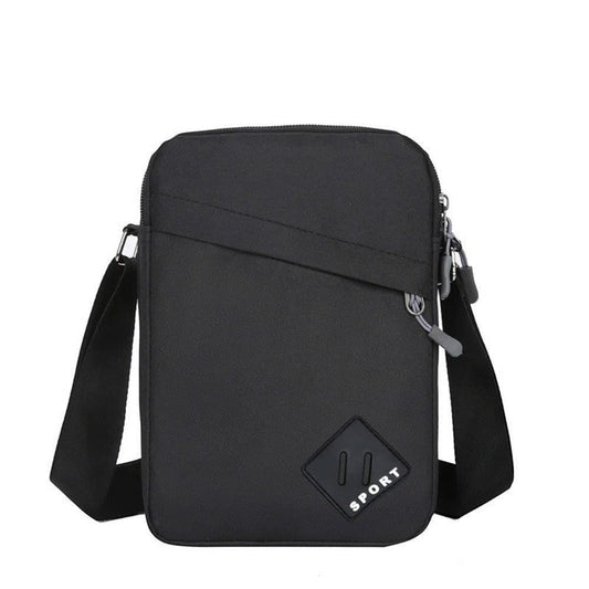 Multifunctional Waterproof Shoulder Bag, 2 Compartments, Black, 16x23x9cm V1188-MS-325-1686