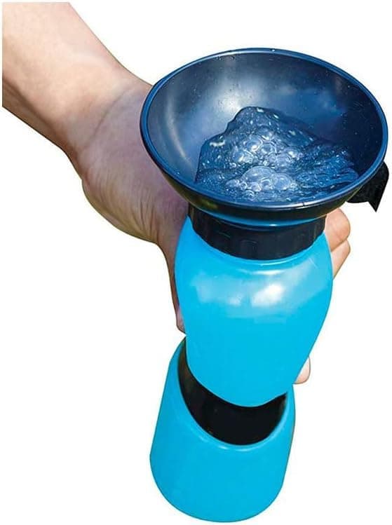 Portable Dog Water Bottle with Bowl, 500ml, Brown, Compatible with Dogs V1188-MS-325-1689