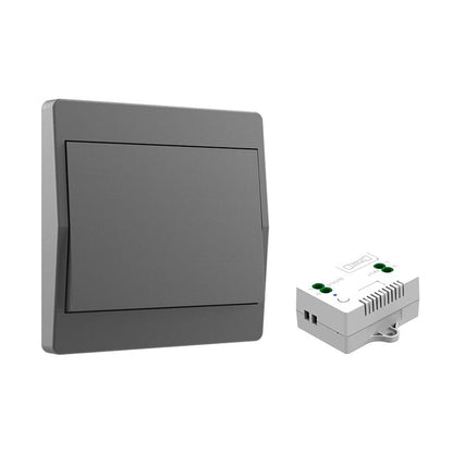 1 Battery-Free Wireless Switch Kit with 1 Receiver and 1 Single-Gang Switch, Self-Sufficient Radio-Controlled V1188-MS-325-1701
