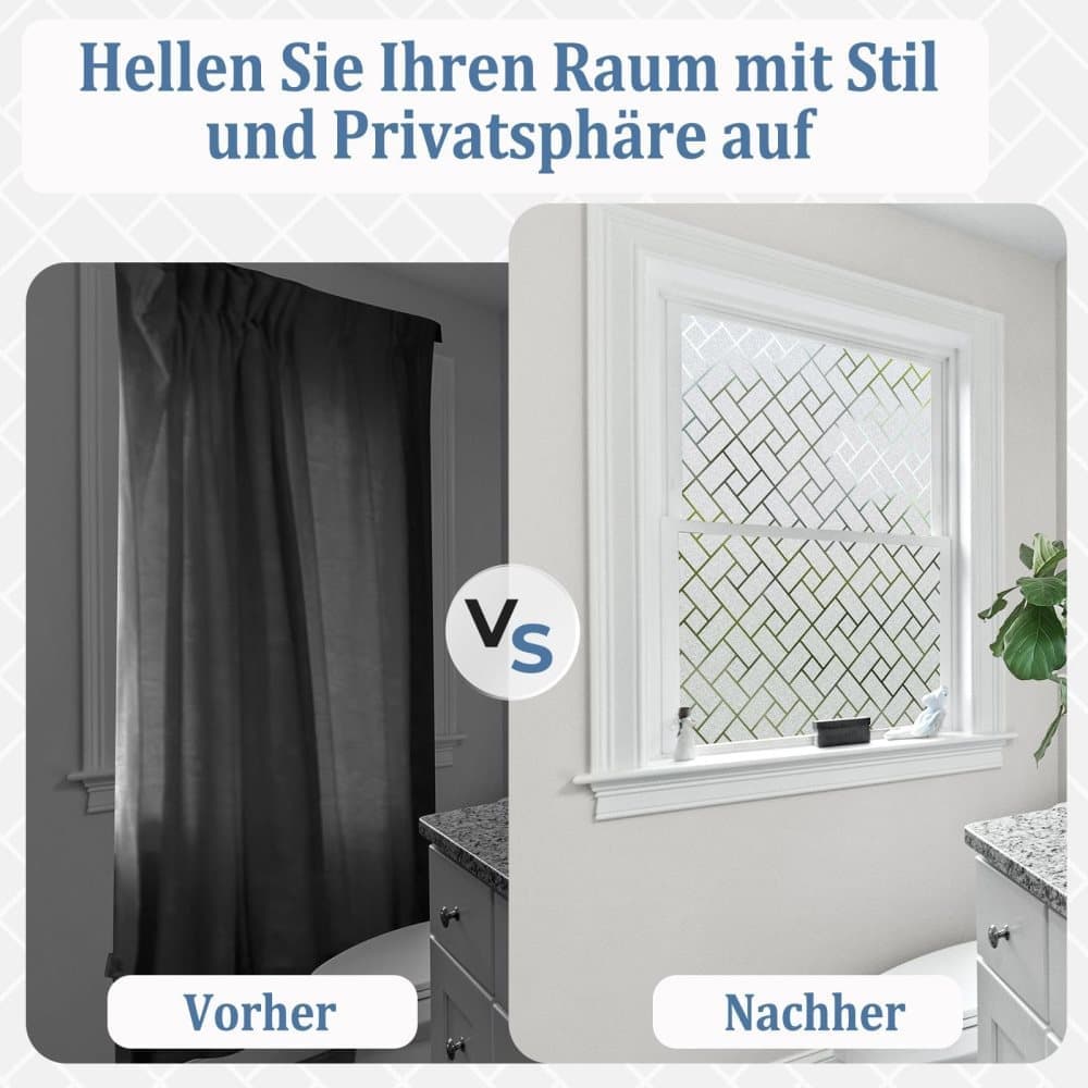 3D Decorative Frosted Glass Window Film Self Adhesive Privacy Protection, 40cmx2m V1188-MS-325-1704