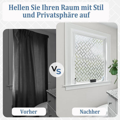 3D Decorative Frosted Glass Window Film Self Adhesive Privacy Protection, 40cmx2m V1188-MS-325-1704