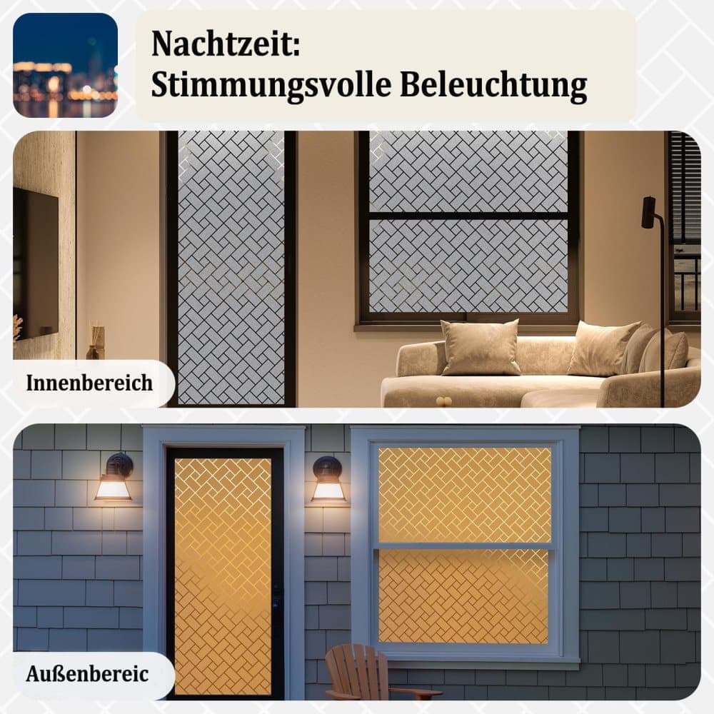 3D Decorative Frosted Glass Window Film Self Adhesive Privacy Protection, 40cmx2m V1188-MS-325-1704