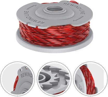 4 pcs Flymo Grass Trimmer Replacement Spool, 1.5mm Nylon Double Line with Auto Feed V1188-MS-325-1705