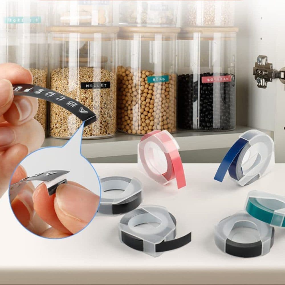 Portable Label Printer with 6 Rolls of Label Tape, Multifunction 3D Printer for Home Use, Easy to Use, Green V1188-MS-325-1707