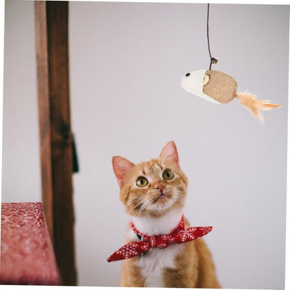4 pcs Interactive Cat Toy with Bell and Teaser, for Playful Cats V1188-MS-325-1711