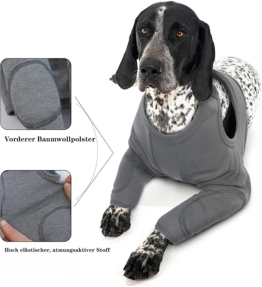 Dog Elbow Protector XL, Black, Breathable Elastic Post-Surgery Sleeve Prevents Licking and Biting V1188-MS-325-1724