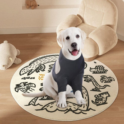 Dog Elbow Protector XL, Black, Breathable Elastic Post-Surgery Sleeve Prevents Licking and Biting V1188-MS-325-1724