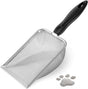 Stainless Steel Cat Litter Scoop, Durable and Easy to Clean with Mesh Design, Compatible with All Cat Litter V1188-MS-325-1732