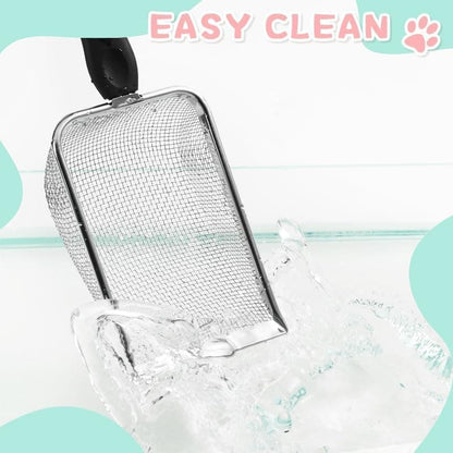 Stainless Steel Cat Litter Scoop with Mesh Design, Durable and Easy to Clean, 4.3MM V1188-MS-325-1734