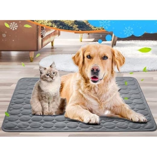 Cooling Mat for Dogs and Cats, 70x55cm, Dark Gray, Breathable, Multiple Colors Available V1188-MS-325-1735