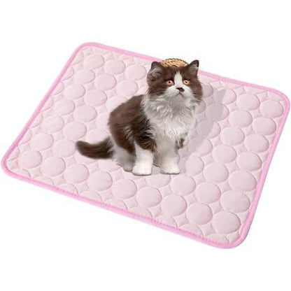 50-100 cm Dog and Cat Cooling Mat, Breathable Pet Cooling Pad, Pink, 70x55 cm V1188-MS-325-1736