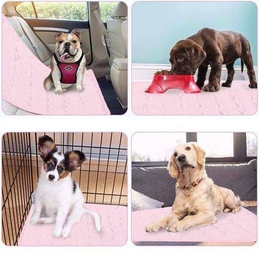 Cooling Mat for Dogs and Cats, 50x40cm, Pink, Breathable, Multiple Colors Available V1188-MS-325-1741
