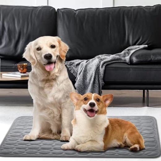 Cooling Mat for Dogs and Cats, 50x40cm, Dark Gray, Breathable, Multiple Colors Available V1188-MS-325-1744