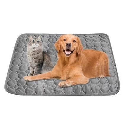 Cooling Mat for Dogs and Cats, 100x70cm, Dark Gray, Breathable, Compatible with All Breeds V1188-MS-325-1745