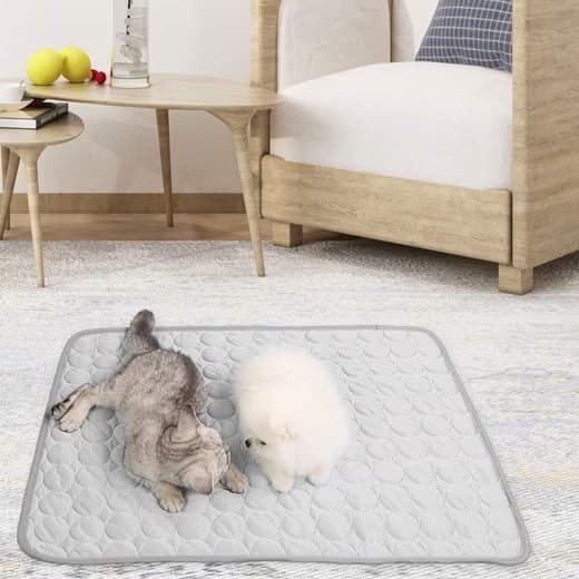 Cooling Mat for Dogs and Cats, 100x70cm, XL, Gray, Breathable in Multiple Colors V1188-MS-325-1748
