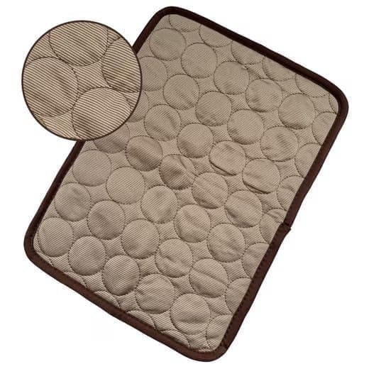 Cooling Mat for Dogs and Cats, Light Brown, 100x70cm, Breathable, Multiple Colors, Compatible with All Breeds V1188-MS-325-1749