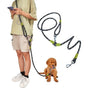 Reflective Hands-Free Dog Leash with Shoulder Strap for Jogging, Compatible with Small and Medium Dogs, Black V1188-MS-325-1758