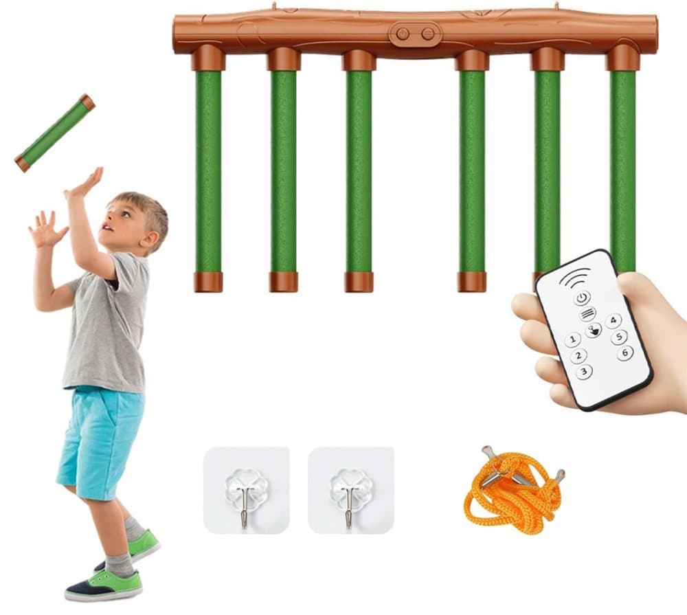 3-Speed Remote Control Catching Stick Game for Hand-Eye Coordination & Agility, Green, Compatible with Kids V1188-MS-325-1772
