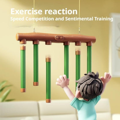 3-Speed Remote Control Catching Stick Game for Hand-Eye Coordination & Agility, Green, Compatible with Kids V1188-MS-325-1772